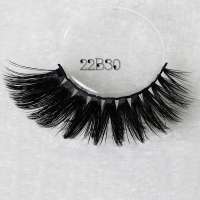 Imported Raw Material Natural Black Fiber Lashes Eyelash Private Label