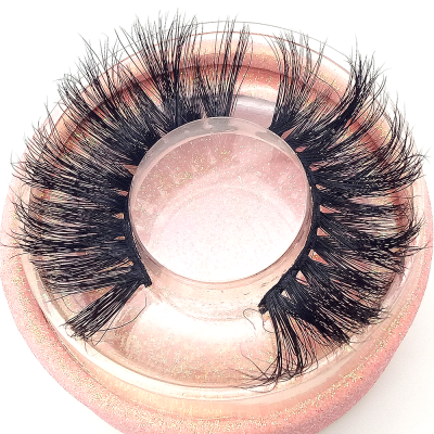 3d korean eyelash silk thick and dramatic private label package with soft cotton band