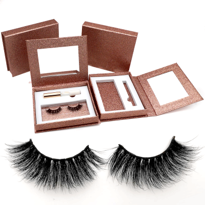 wispy  black nature 3d faux mink eyelashes oem