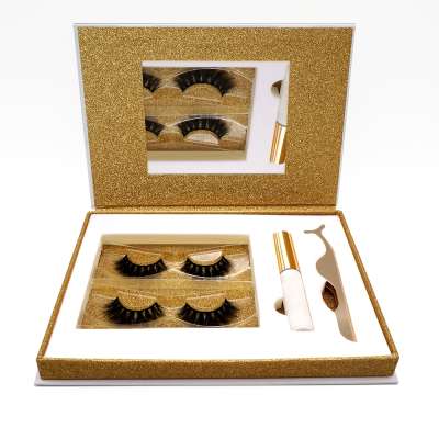 OEM eyelash manufacture magnetic eyelash  with  magnetic eyelash case